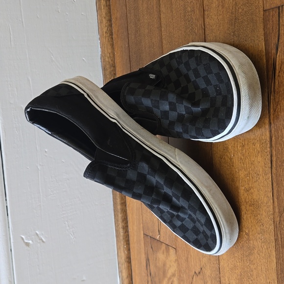 Vans Other - Vans Classic slip-on sneakers with checkerboard print in gray and black